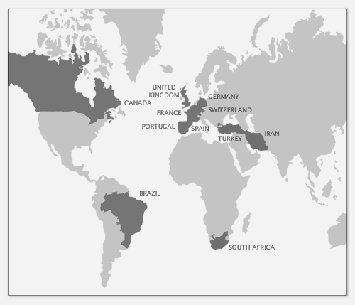 World Map France. World Map